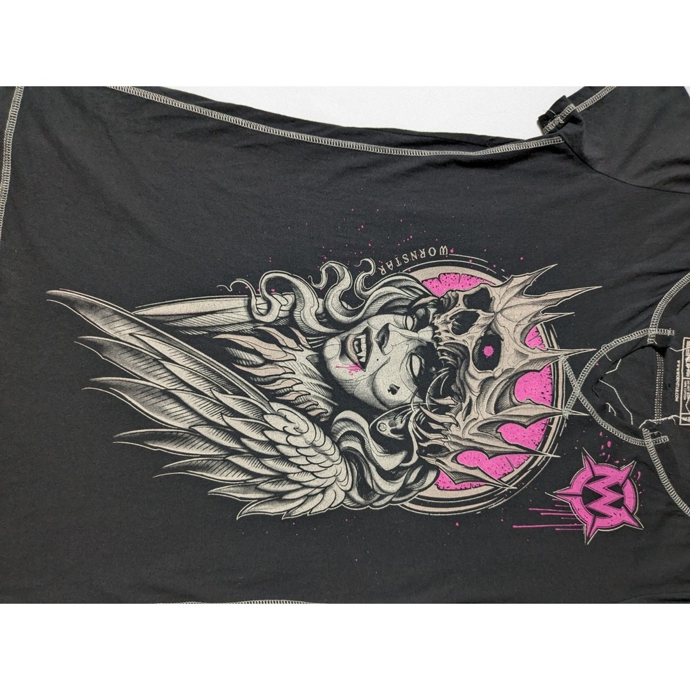 WORNSTAR SIRENS VAMPIRE QUEEN Black Double-Sided Applique T-Shirt‎ - Women 2XL - Picture 3 of 16